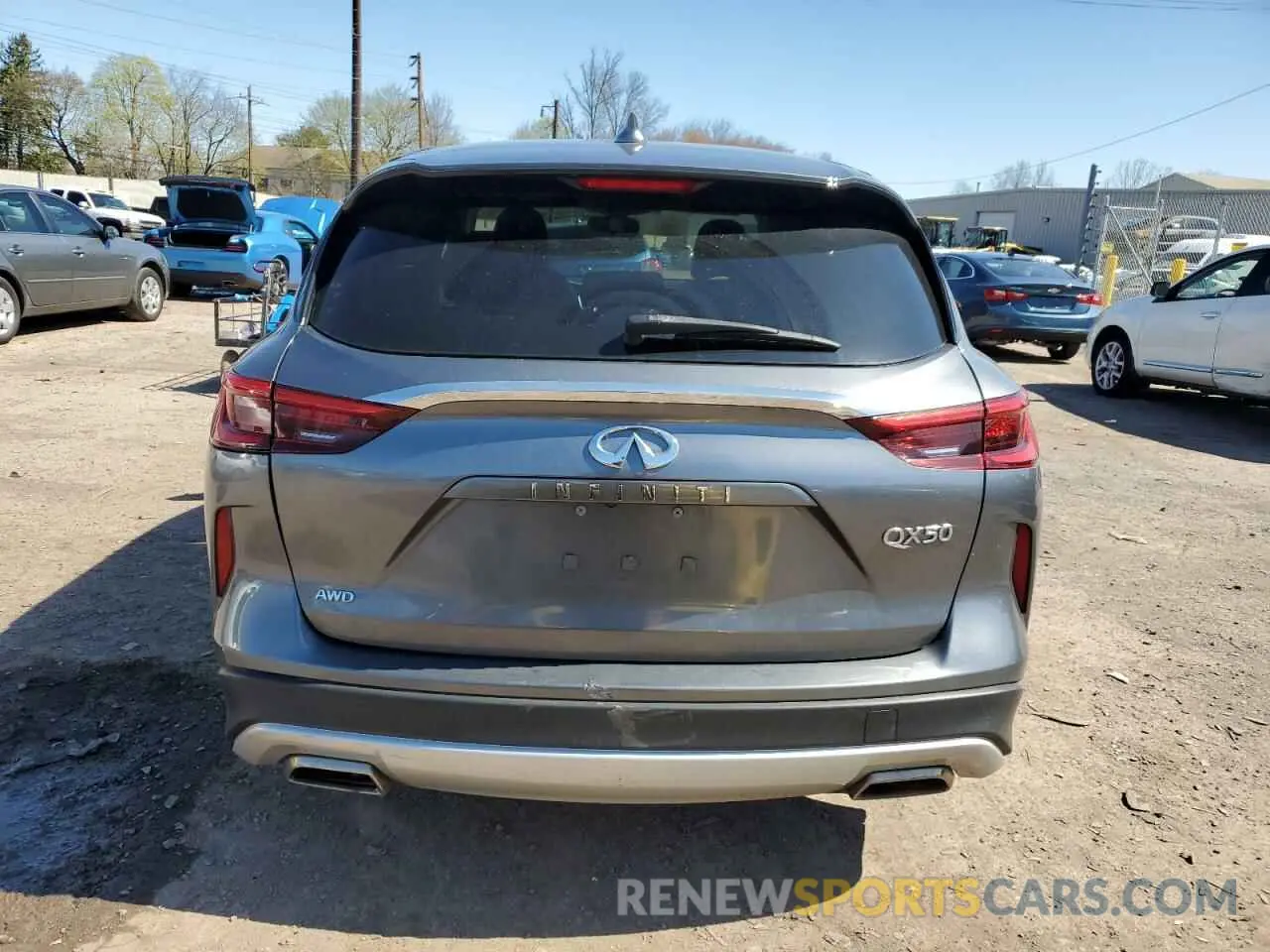 6 Photograph of a damaged car 3PCAJ5M32KF132992 INFINITI QX50 2019