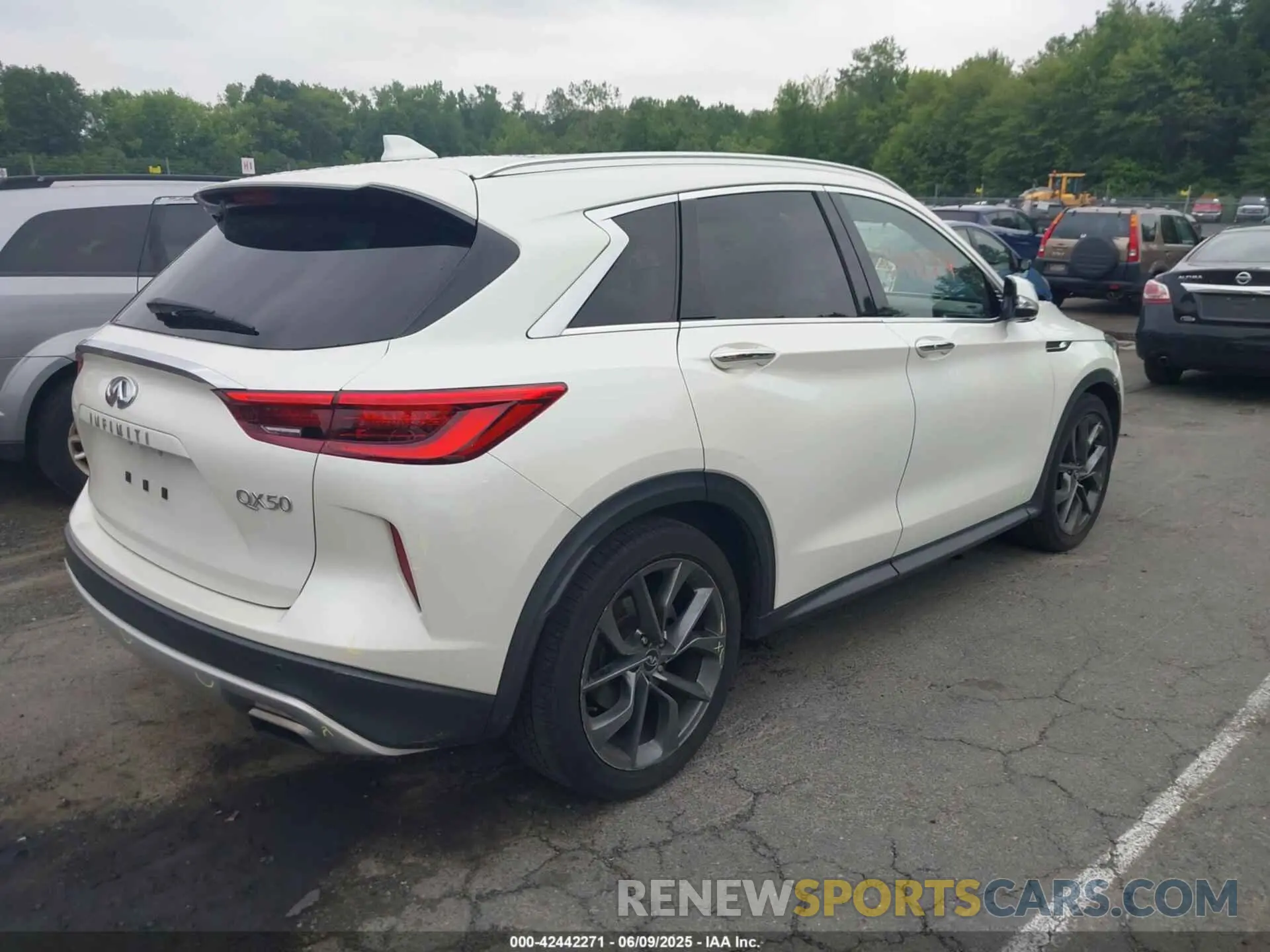 4 Photograph of a damaged car 3PCAJ5M33KF104361 INFINITI QX50 2019