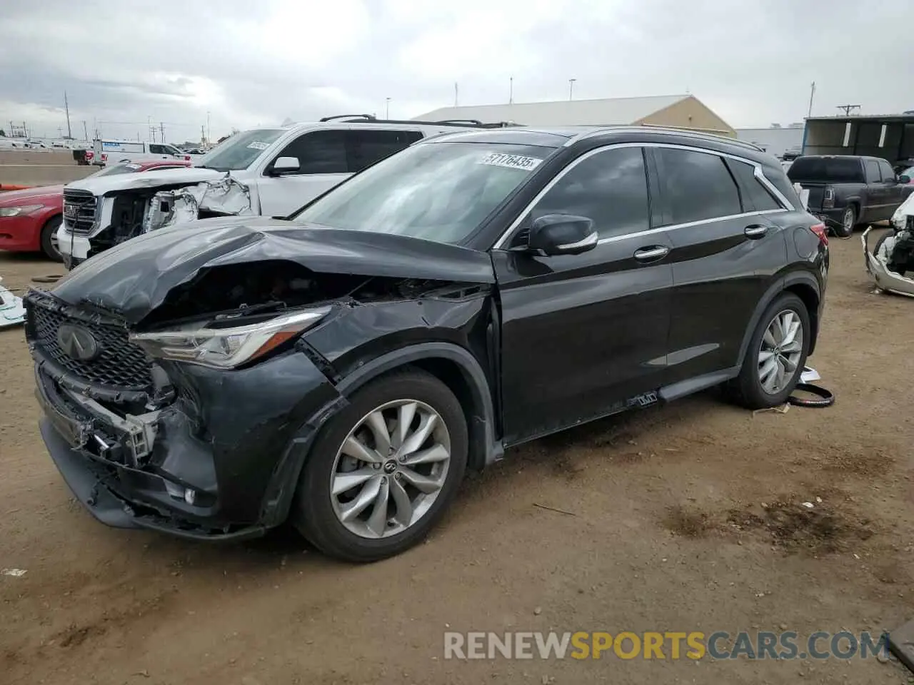 1 Photograph of a damaged car 3PCAJ5M33KF107793 INFINITI QX50 2019