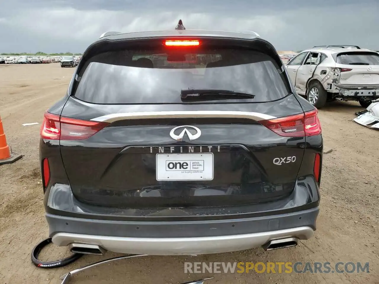 6 Photograph of a damaged car 3PCAJ5M33KF107793 INFINITI QX50 2019