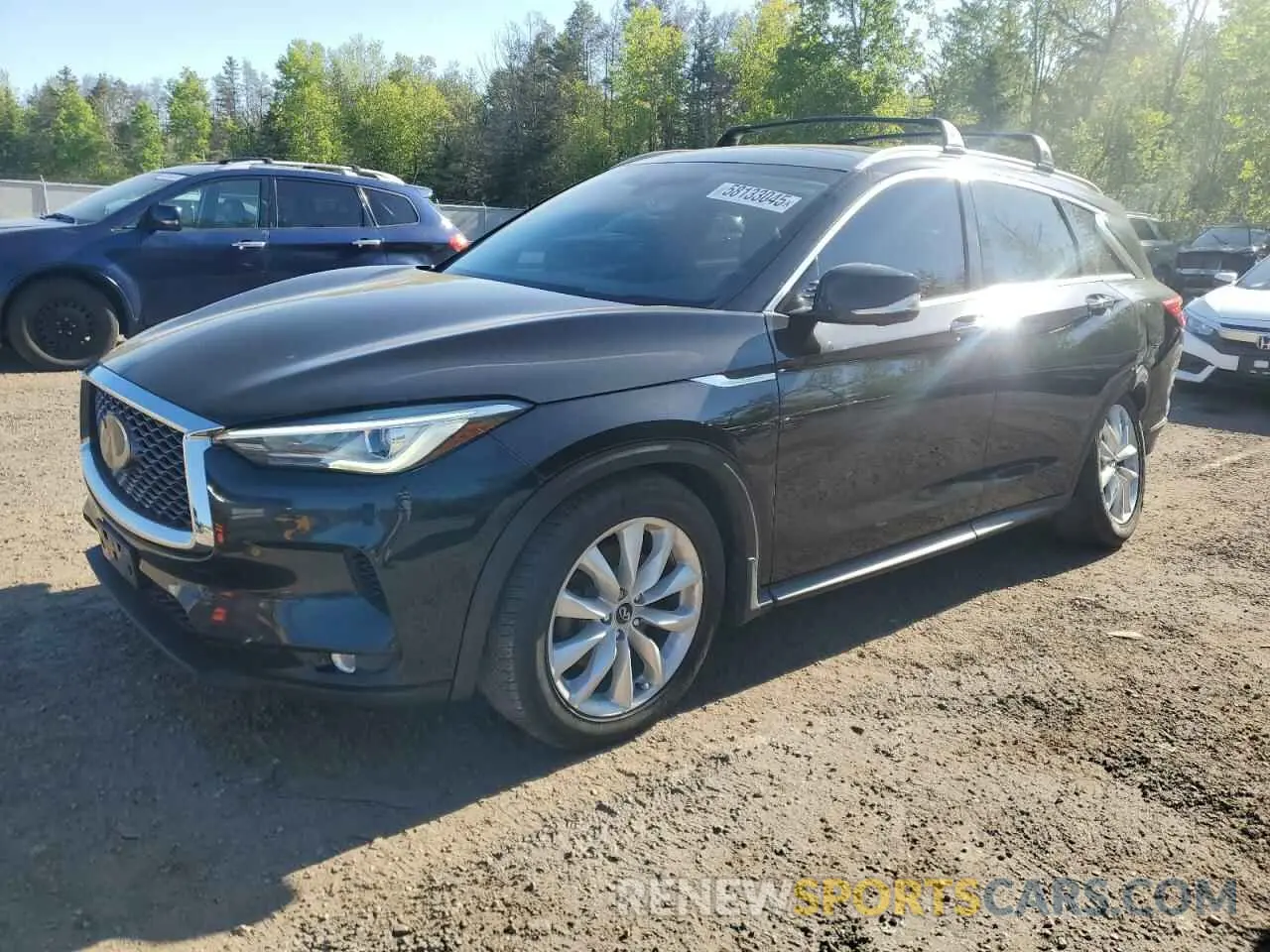 1 Photograph of a damaged car 3PCAJ5M33KF116106 INFINITI QX50 2019