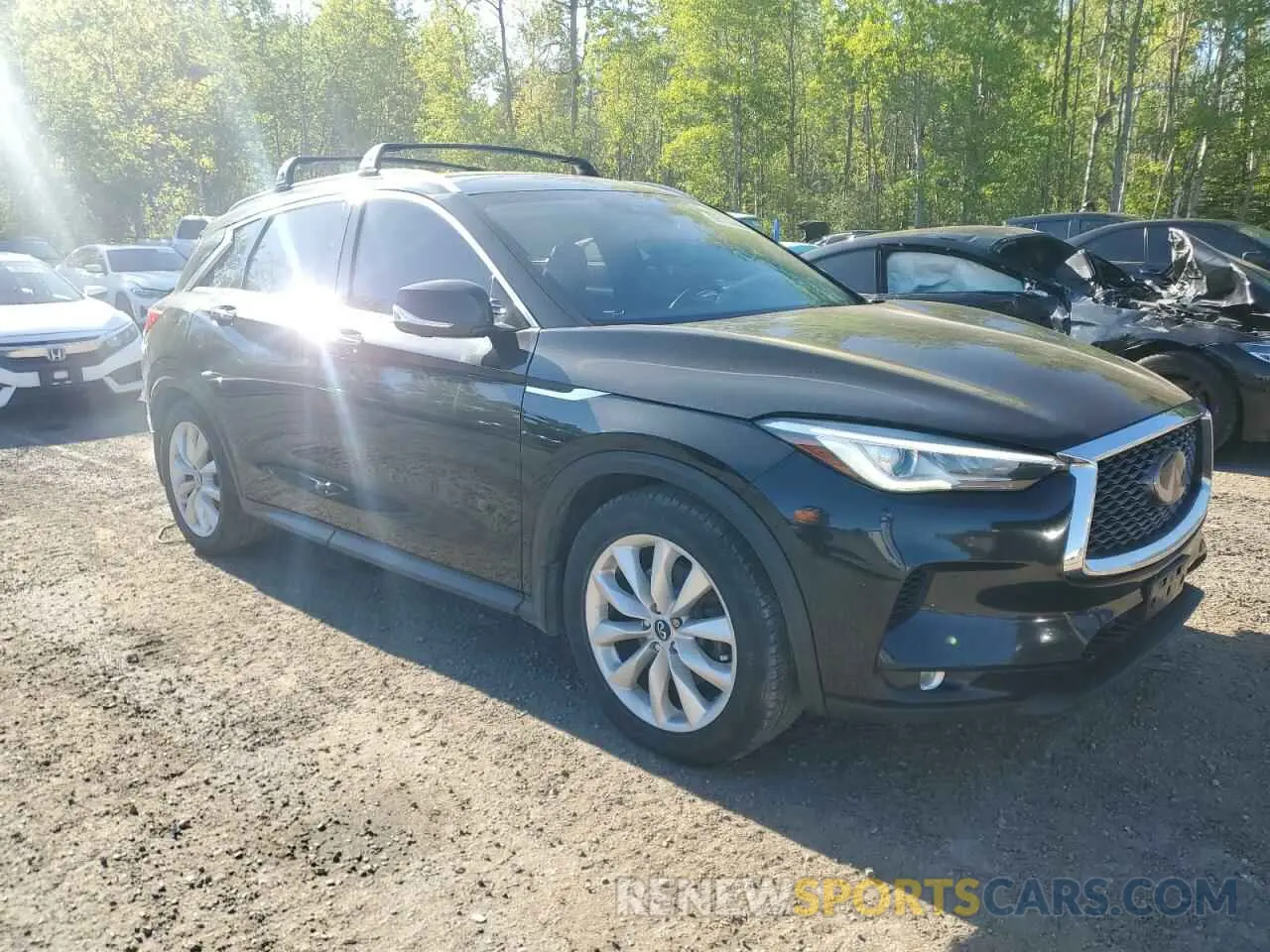 4 Photograph of a damaged car 3PCAJ5M33KF116106 INFINITI QX50 2019
