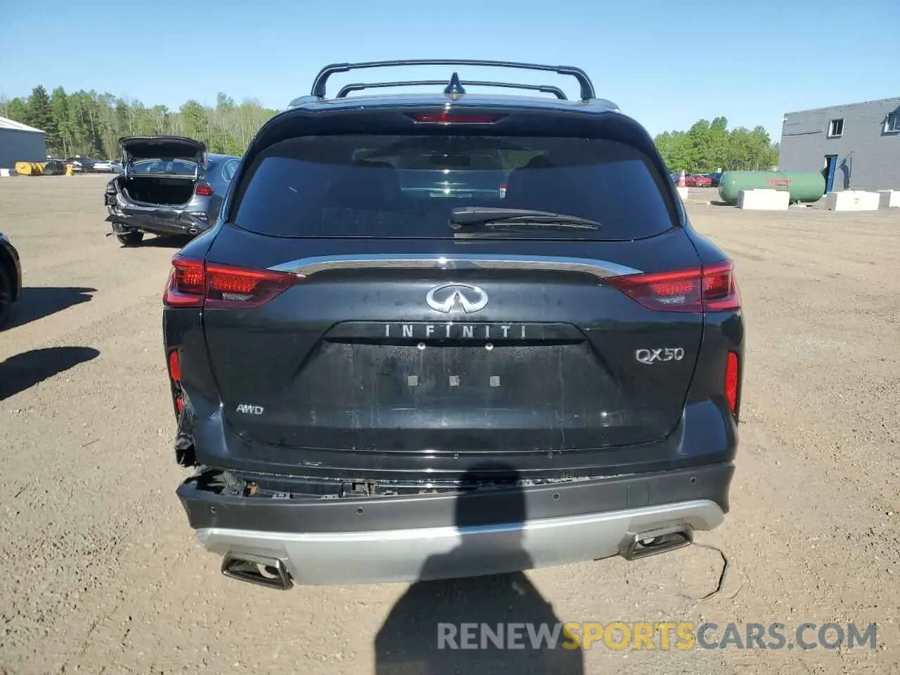 6 Photograph of a damaged car 3PCAJ5M33KF116106 INFINITI QX50 2019