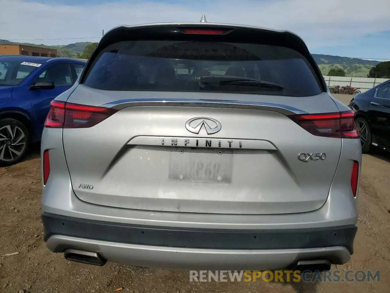 6 Photograph of a damaged car 3PCAJ5M33KF124142 INFINITI QX50 2019