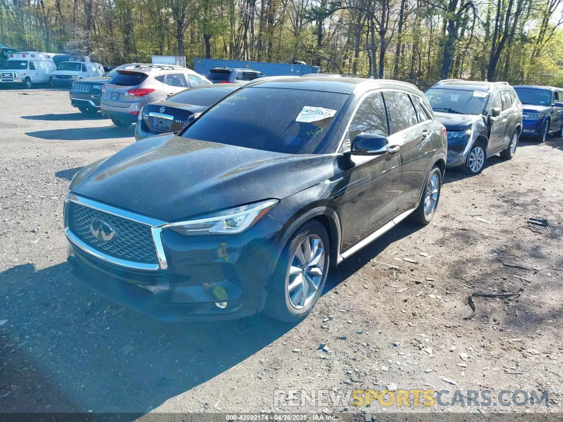 2 Photograph of a damaged car 3PCAJ5M33KF148215 INFINITI QX50 2019