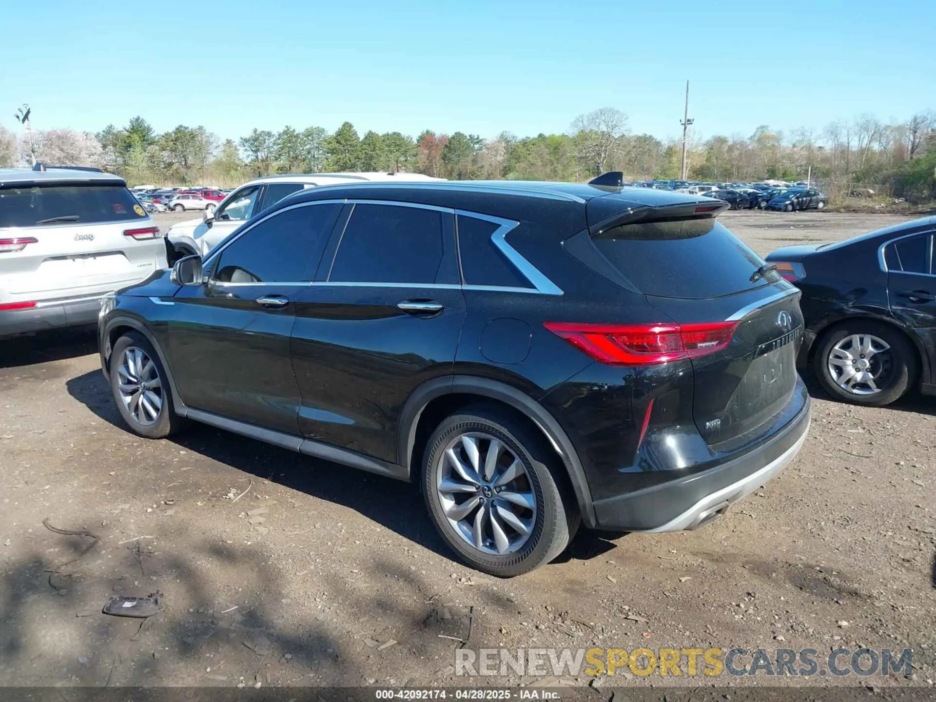 3 Photograph of a damaged car 3PCAJ5M33KF148215 INFINITI QX50 2019