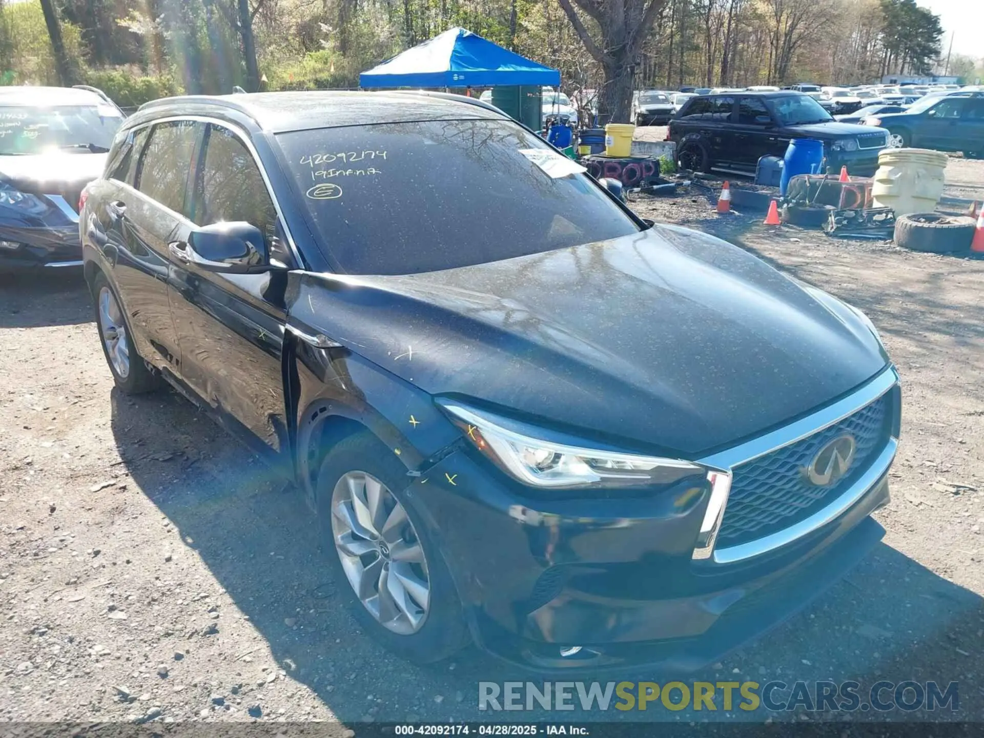 6 Photograph of a damaged car 3PCAJ5M33KF148215 INFINITI QX50 2019