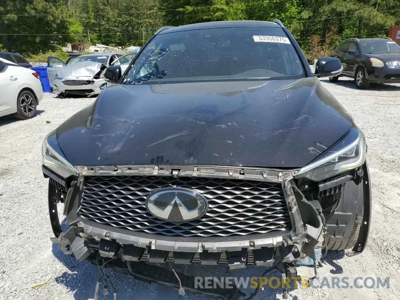 5 Photograph of a damaged car 3PCAJ5M34KF103929 INFINITI QX50 2019