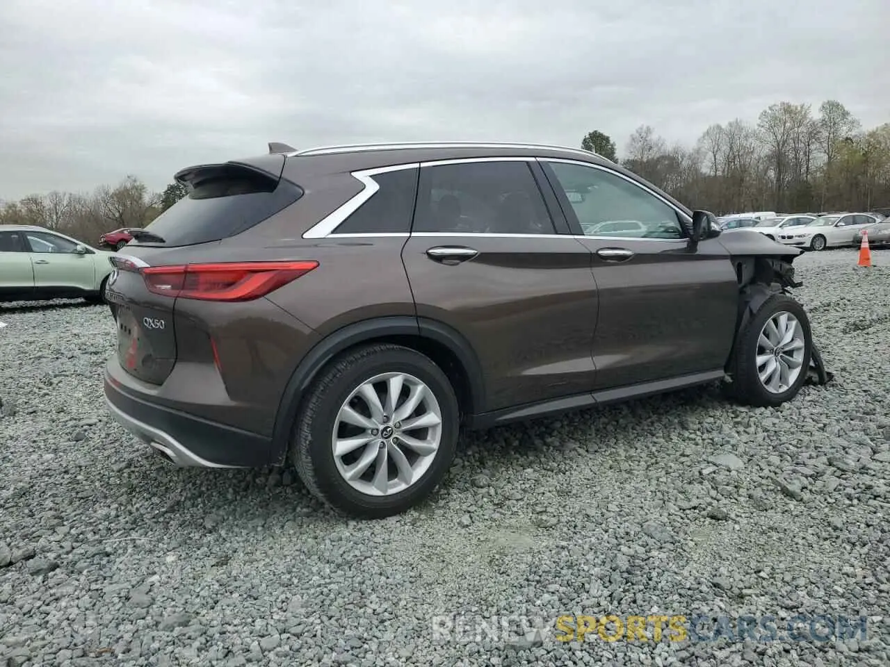 3 Photograph of a damaged car 3PCAJ5M34KF113182 INFINITI QX50 2019