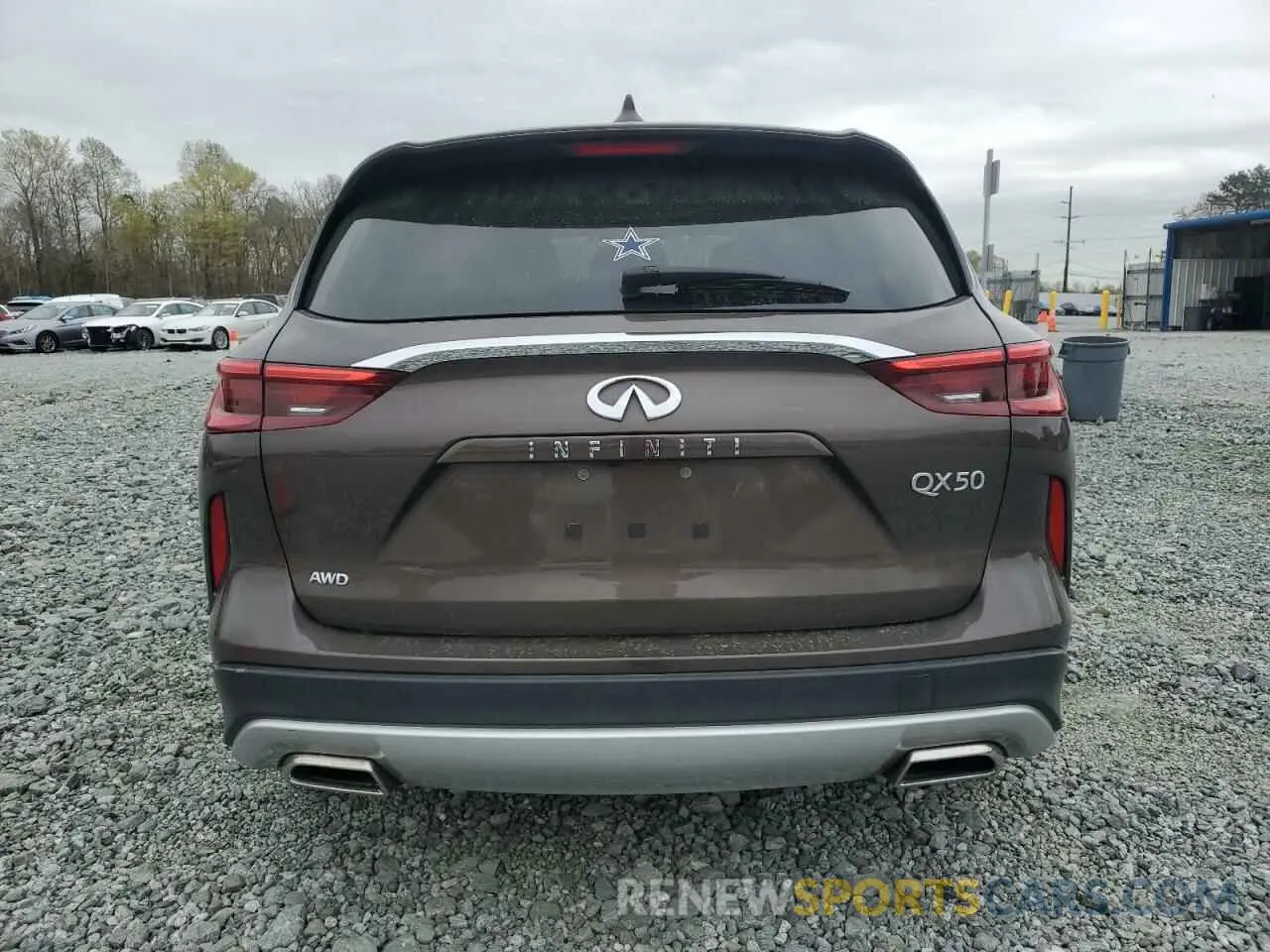 6 Photograph of a damaged car 3PCAJ5M34KF113182 INFINITI QX50 2019