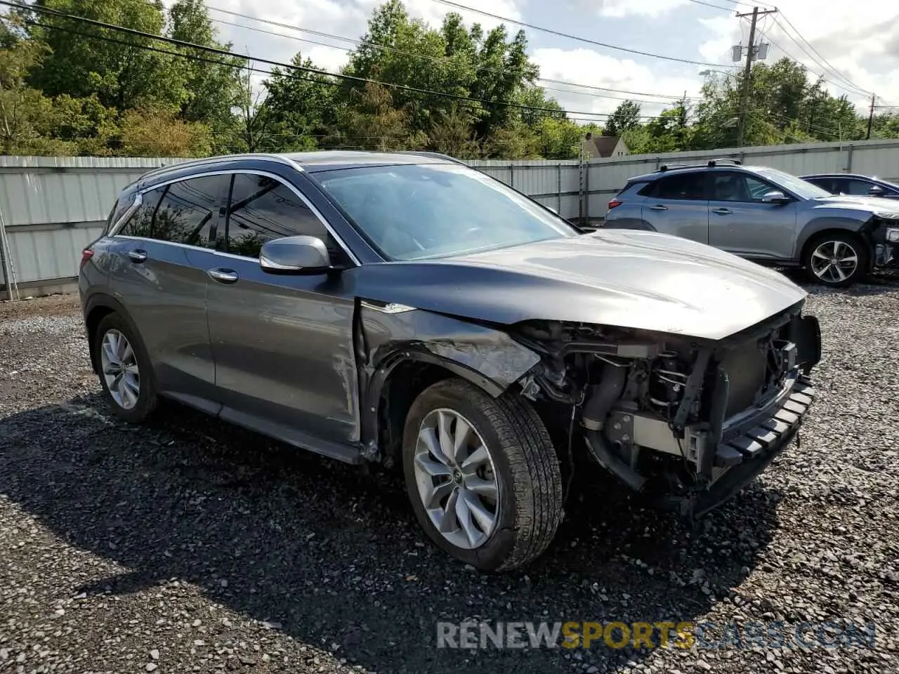 4 Photograph of a damaged car 3PCAJ5M34KF130547 INFINITI QX50 2019