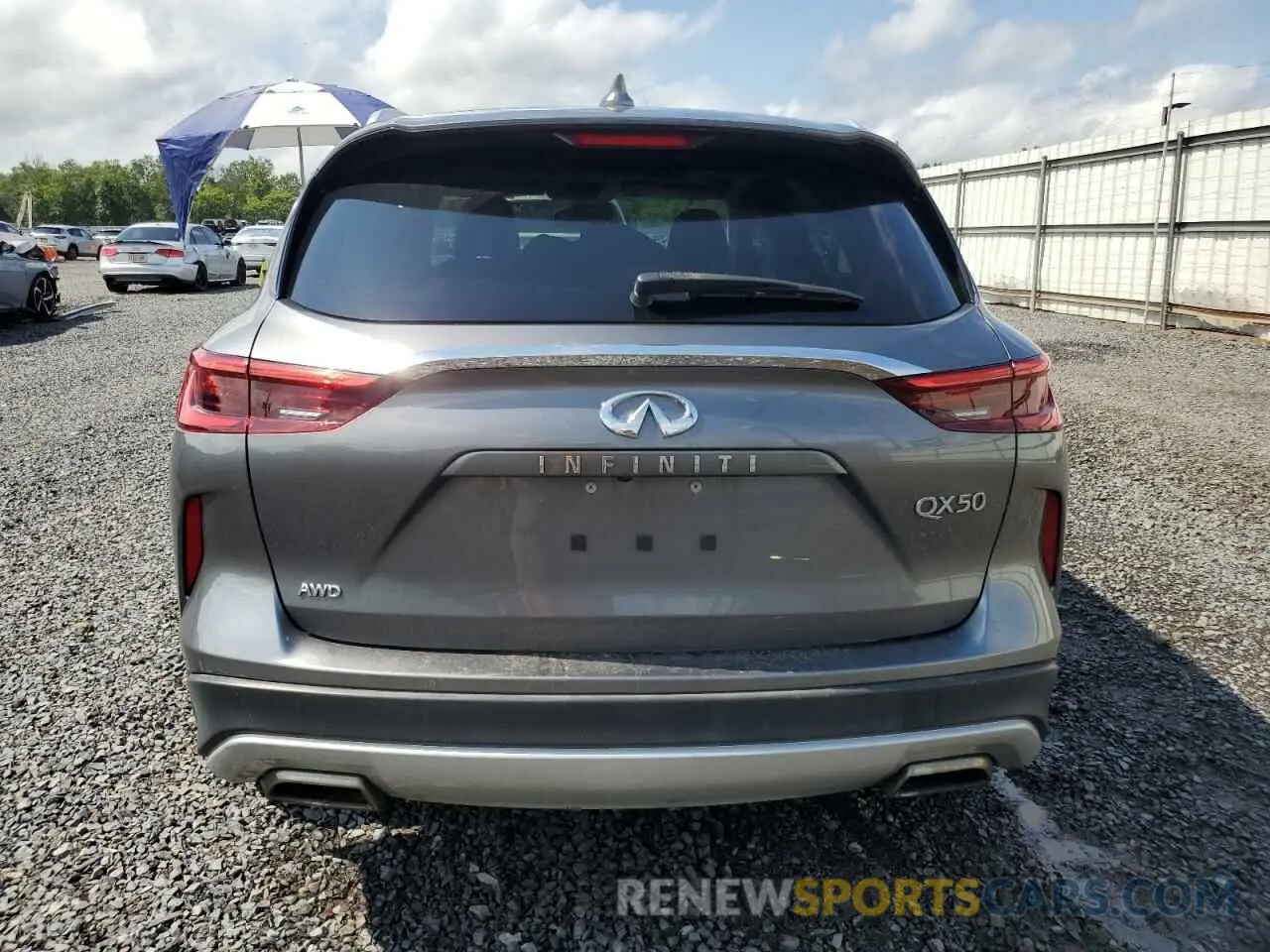 6 Photograph of a damaged car 3PCAJ5M34KF130547 INFINITI QX50 2019