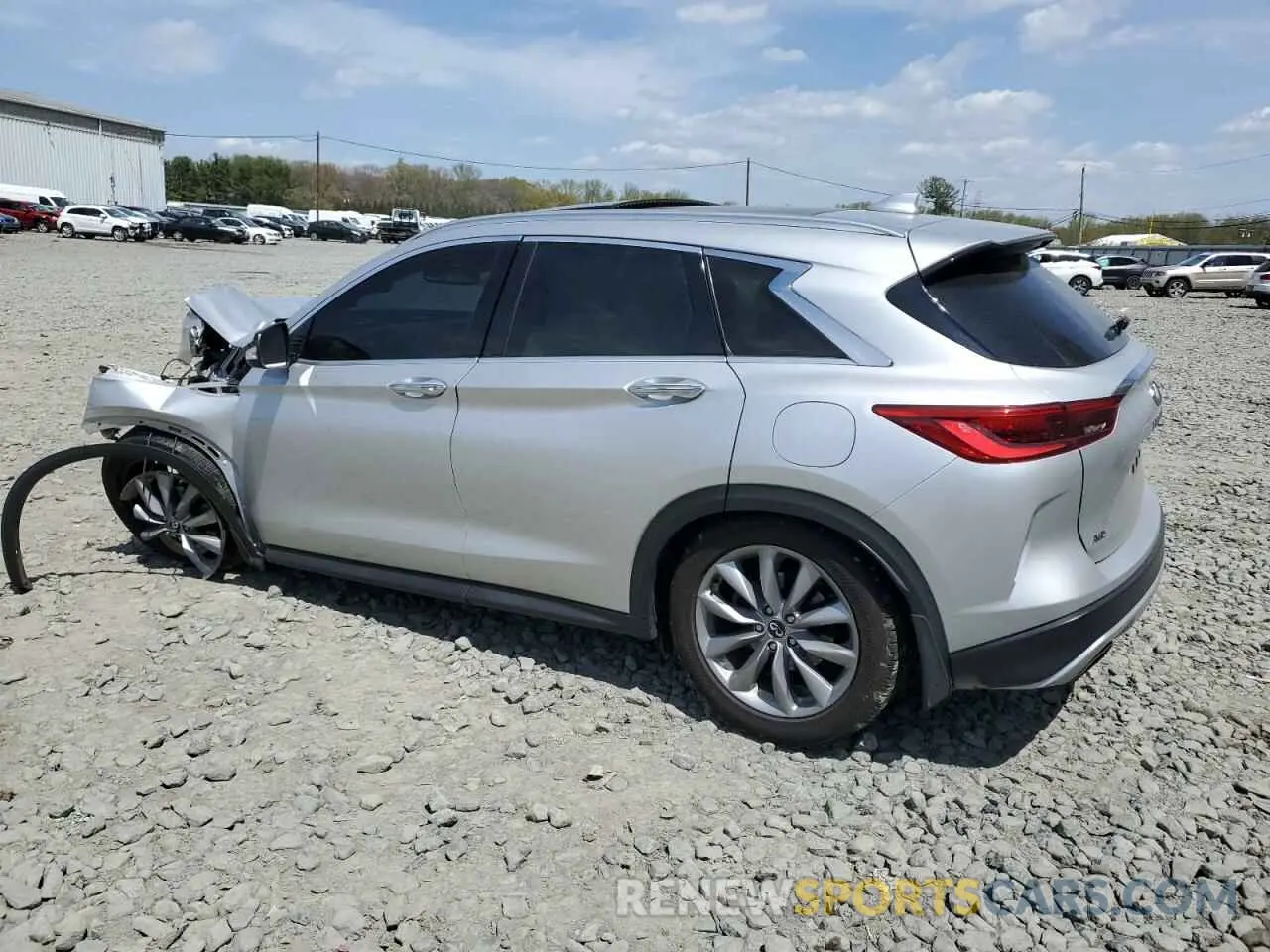 2 Photograph of a damaged car 3PCAJ5M34KF140172 INFINITI QX50 2019