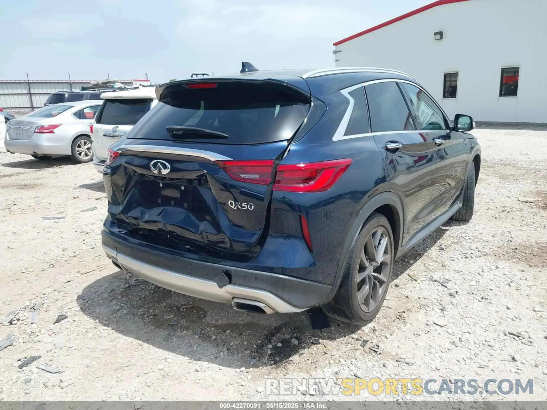 4 Photograph of a damaged car 3PCAJ5M35KF100263 INFINITI QX50 2019