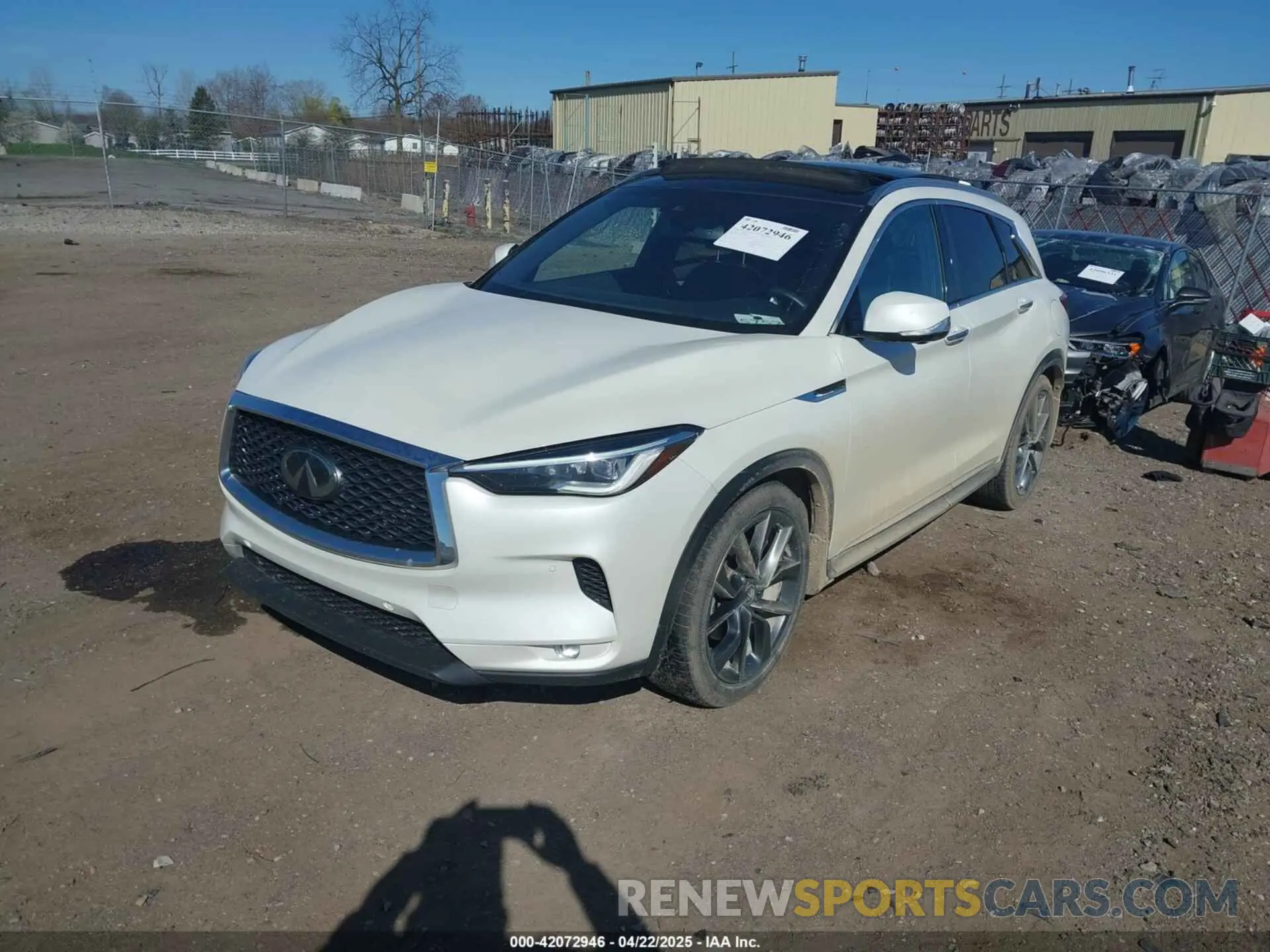 2 Photograph of a damaged car 3PCAJ5M35KF120657 INFINITI QX50 2019