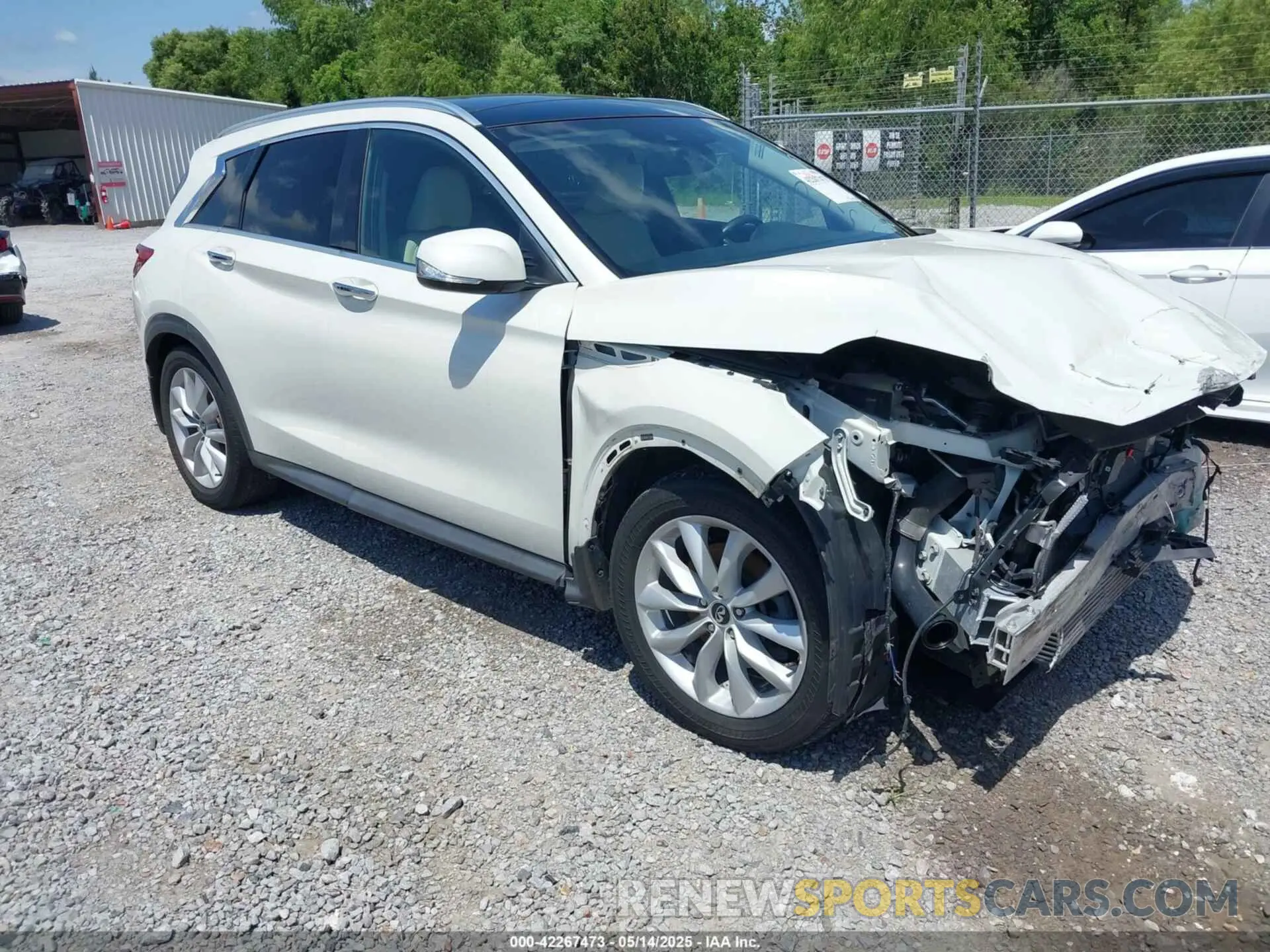 1 Photograph of a damaged car 3PCAJ5M35KF125258 INFINITI QX50 2019