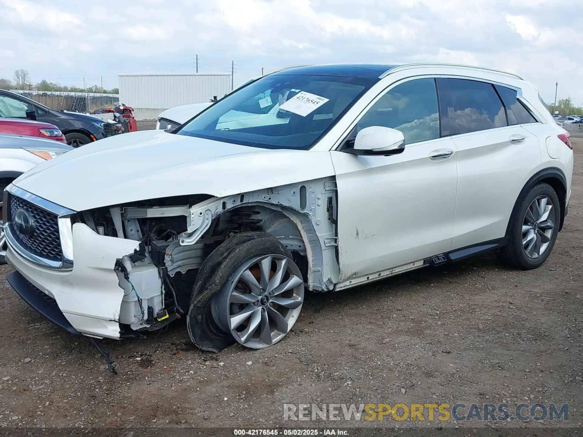 2 Photograph of a damaged car 3PCAJ5M35KF128225 INFINITI QX50 2019
