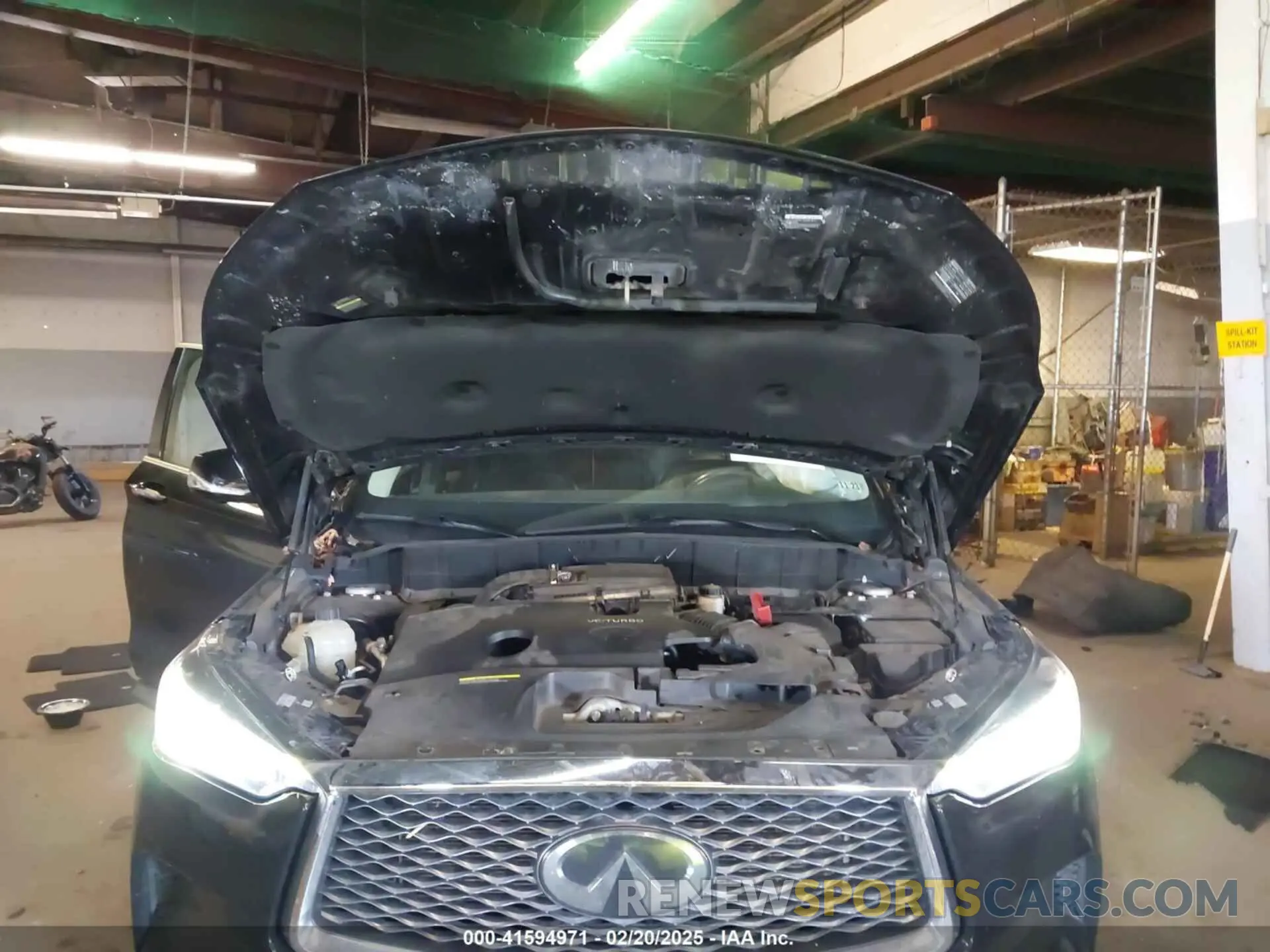 10 Photograph of a damaged car 3PCAJ5M36KF106542 INFINITI QX50 2019