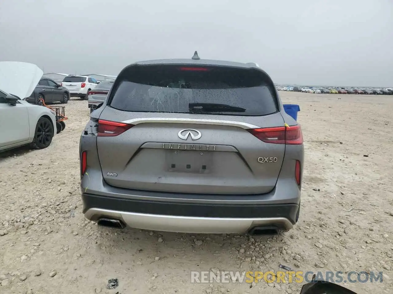 6 Photograph of a damaged car 3PCAJ5M36KF108856 INFINITI QX50 2019