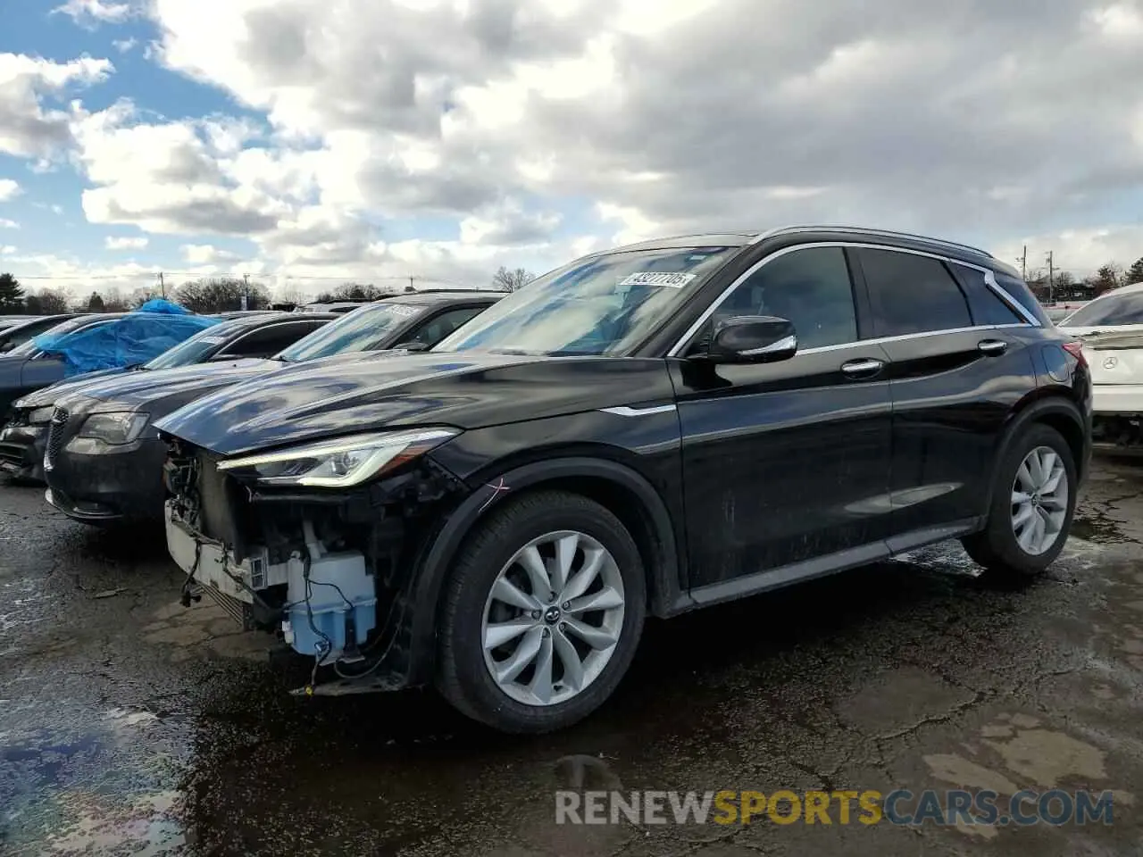 1 Photograph of a damaged car 3PCAJ5M36KF109425 INFINITI QX50 2019