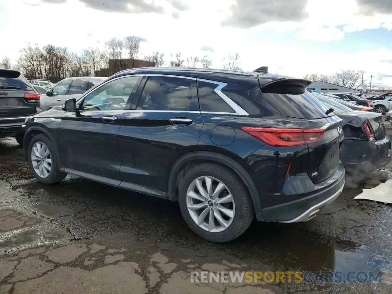 2 Photograph of a damaged car 3PCAJ5M36KF109425 INFINITI QX50 2019