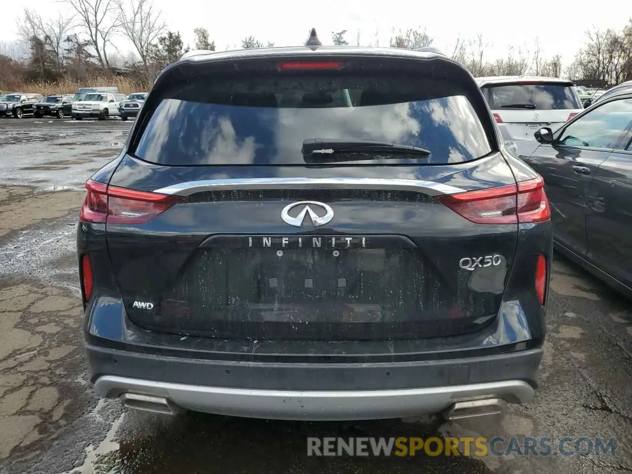 6 Photograph of a damaged car 3PCAJ5M36KF109425 INFINITI QX50 2019