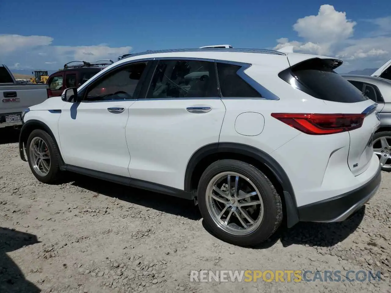 2 Photograph of a damaged car 3PCAJ5M36KF132168 INFINITI QX50 2019