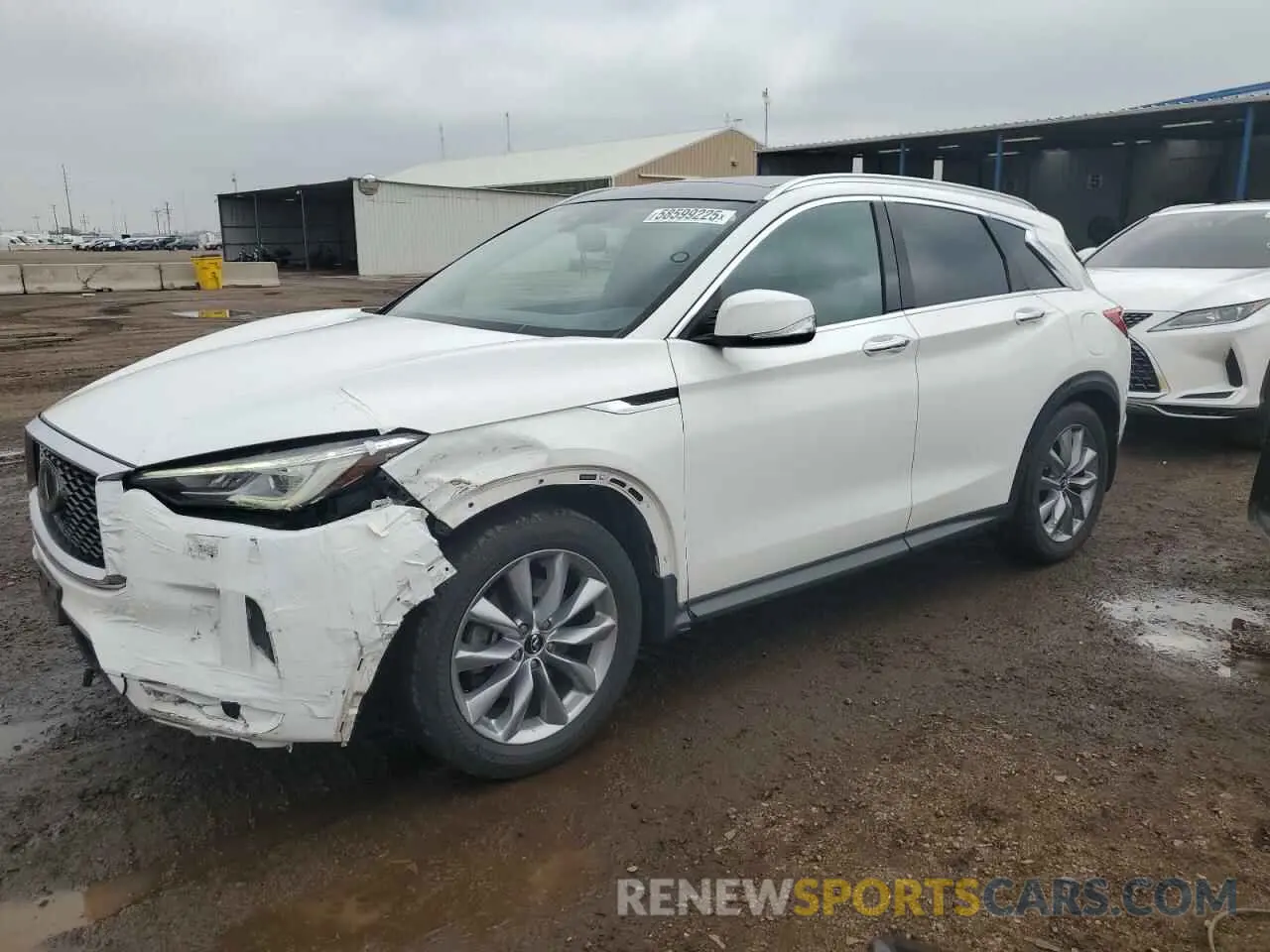 1 Photograph of a damaged car 3PCAJ5M36KF136656 INFINITI QX50 2019