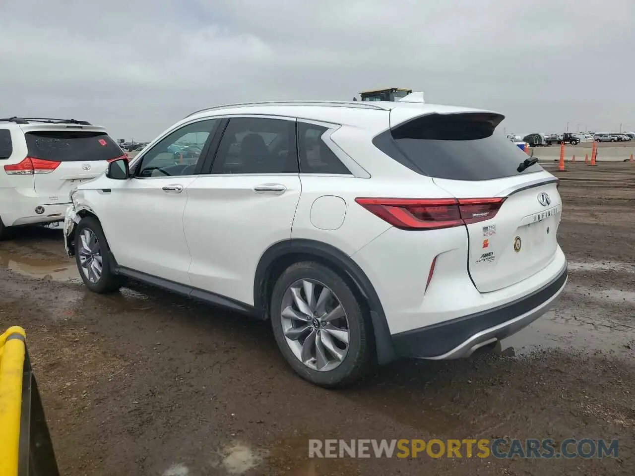 2 Photograph of a damaged car 3PCAJ5M36KF136656 INFINITI QX50 2019
