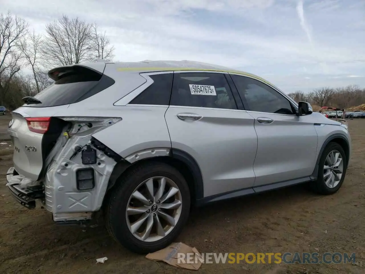 3 Photograph of a damaged car 3PCAJ5M36KF148256 INFINITI QX50 2019