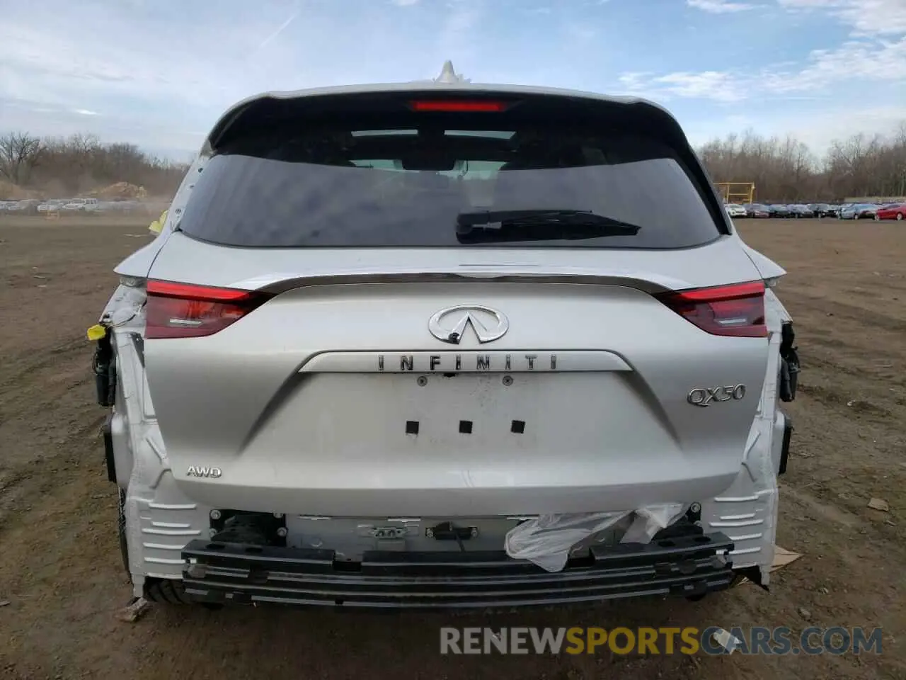 6 Photograph of a damaged car 3PCAJ5M36KF148256 INFINITI QX50 2019