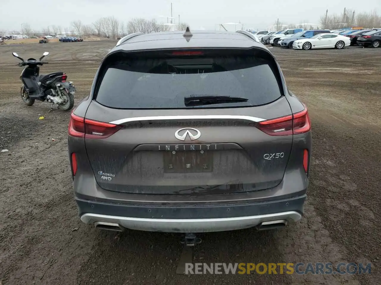 6 Photograph of a damaged car 3PCAJ5M37KF108445 INFINITI QX50 2019