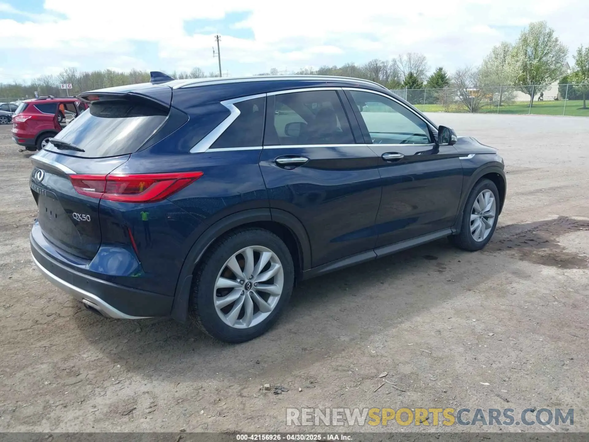 4 Photograph of a damaged car 3PCAJ5M37KF116903 INFINITI QX50 2019