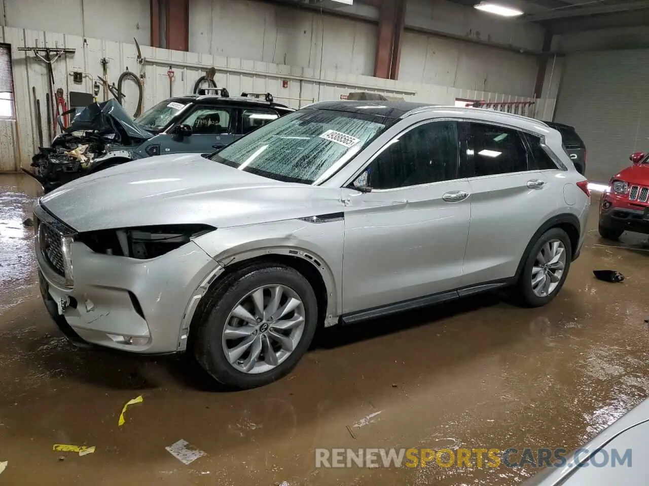 1 Photograph of a damaged car 3PCAJ5M37KF128971 INFINITI QX50 2019