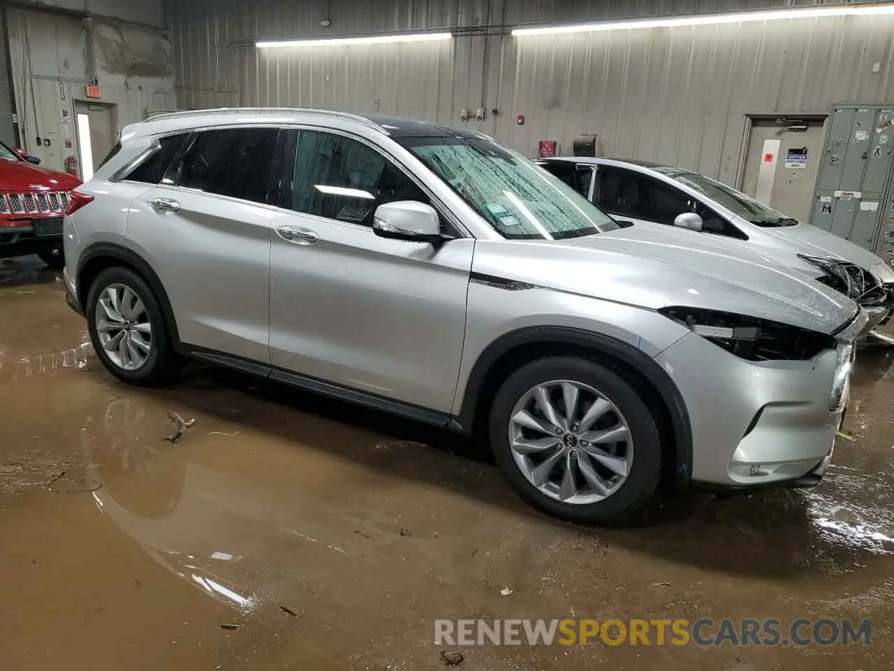 4 Photograph of a damaged car 3PCAJ5M37KF128971 INFINITI QX50 2019