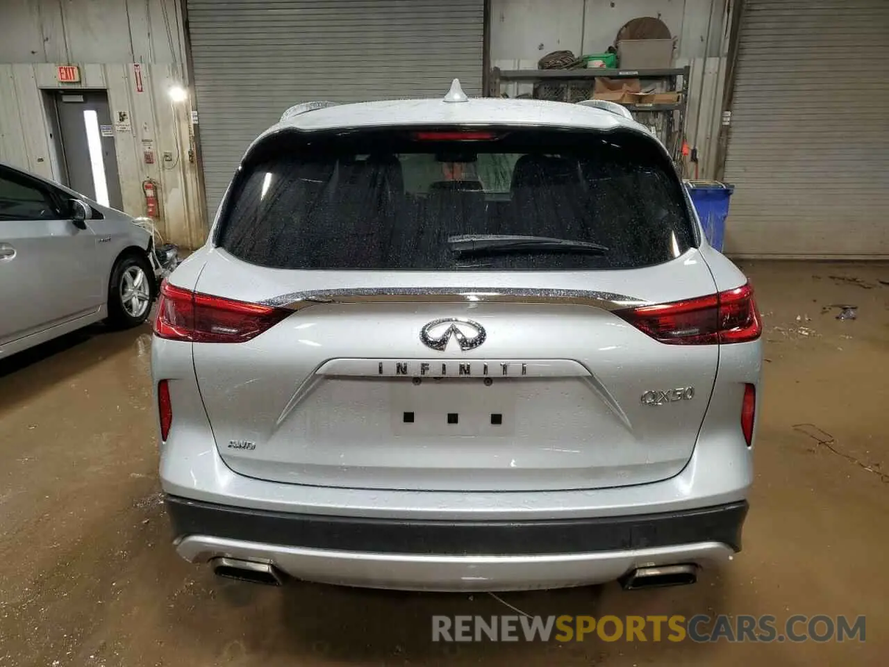 6 Photograph of a damaged car 3PCAJ5M37KF128971 INFINITI QX50 2019