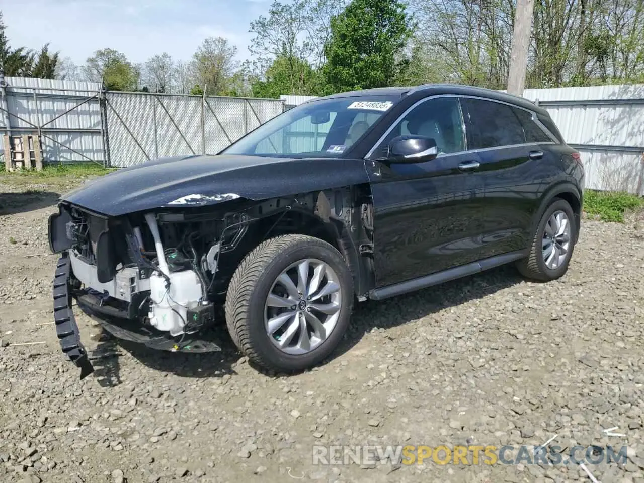 1 Photograph of a damaged car 3PCAJ5M37KF129859 INFINITI QX50 2019