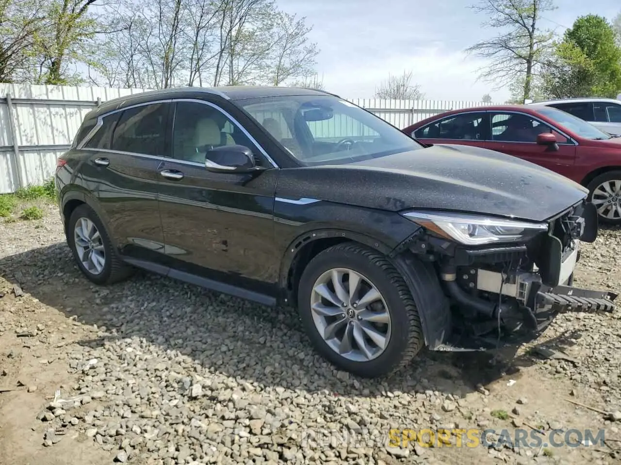4 Photograph of a damaged car 3PCAJ5M37KF129859 INFINITI QX50 2019