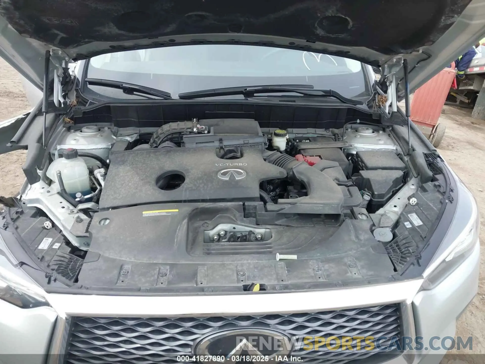 10 Photograph of a damaged car 3PCAJ5M37KF143597 INFINITI QX50 2019