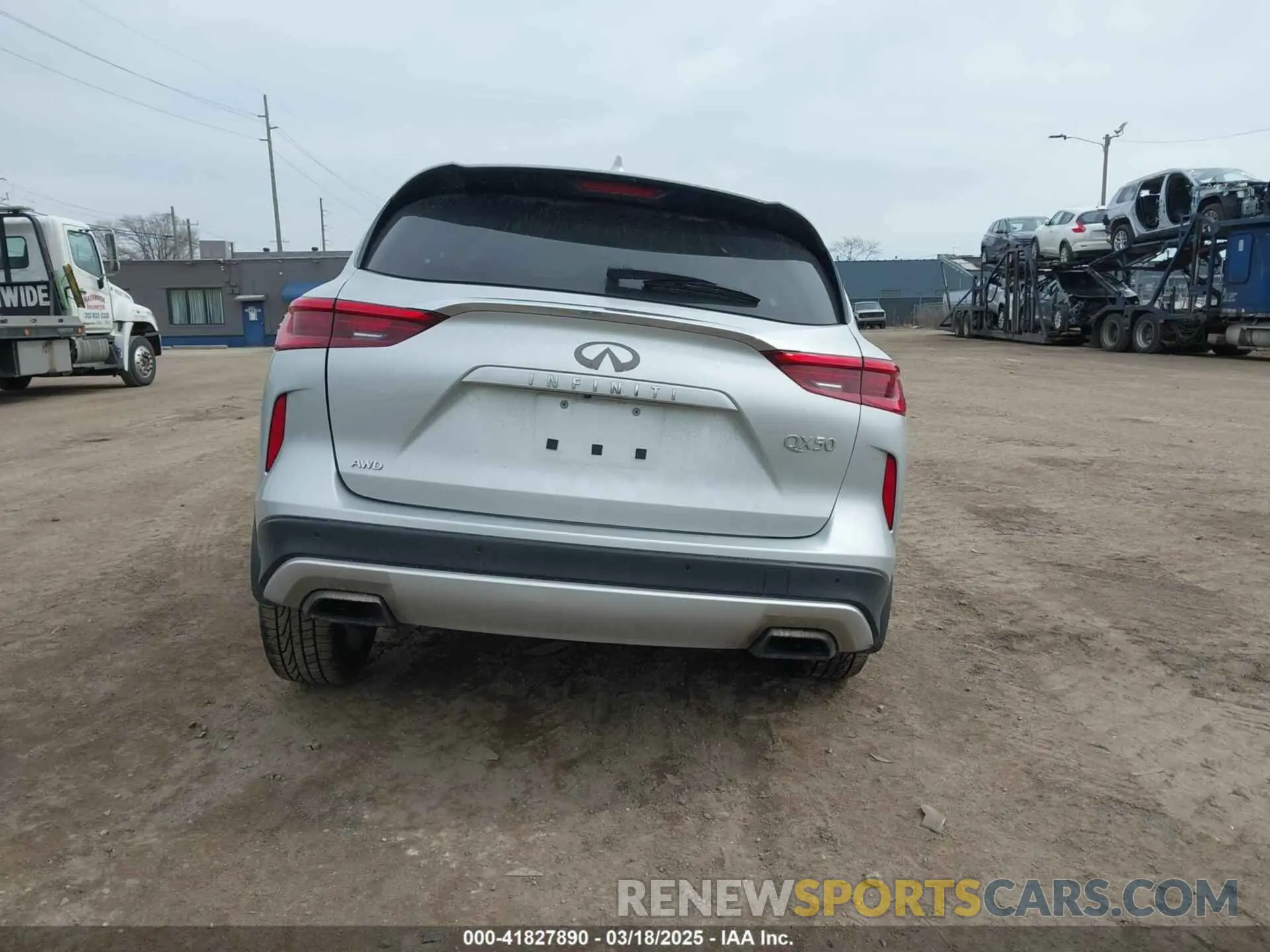 15 Photograph of a damaged car 3PCAJ5M37KF143597 INFINITI QX50 2019