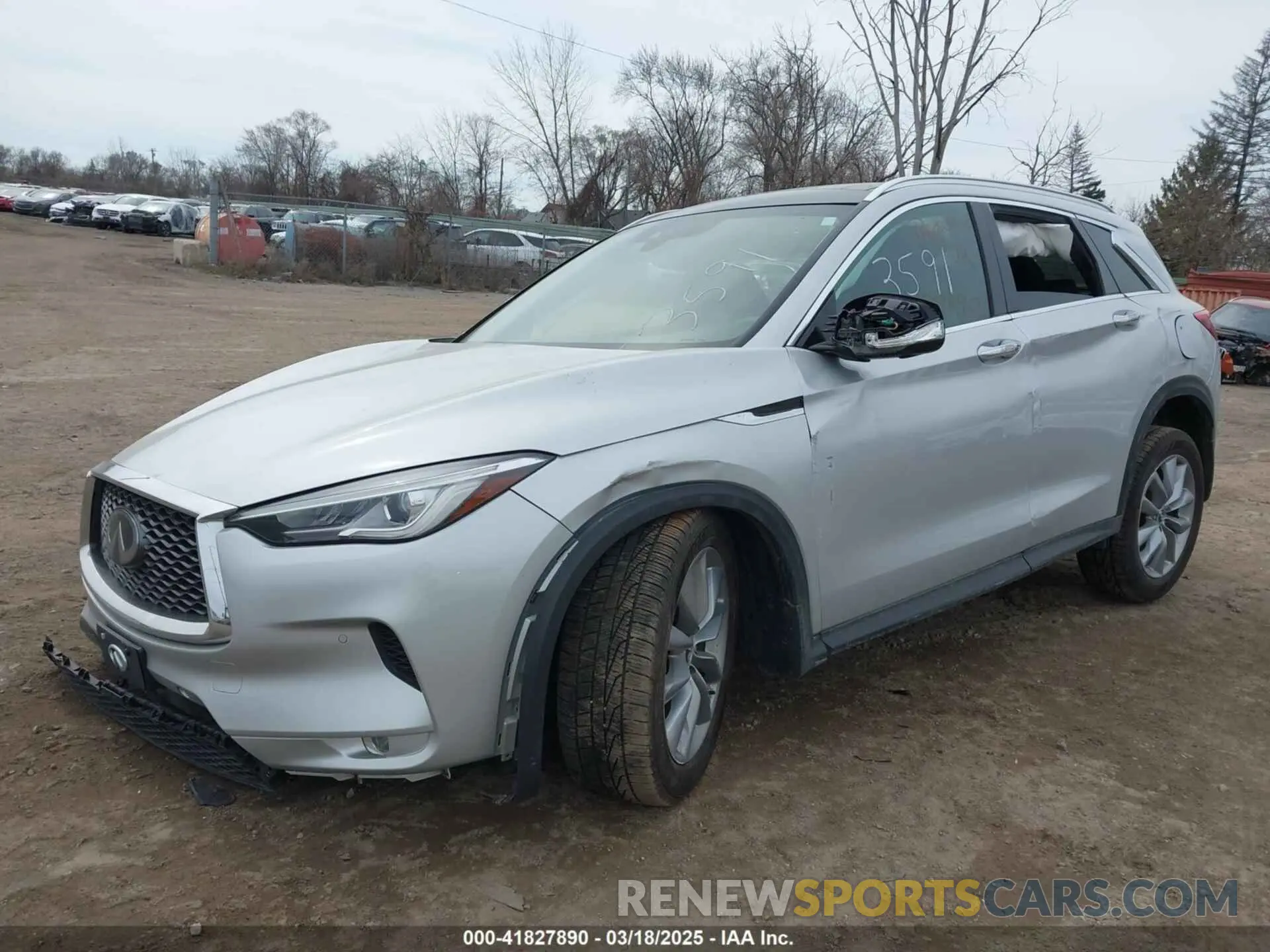 2 Photograph of a damaged car 3PCAJ5M37KF143597 INFINITI QX50 2019