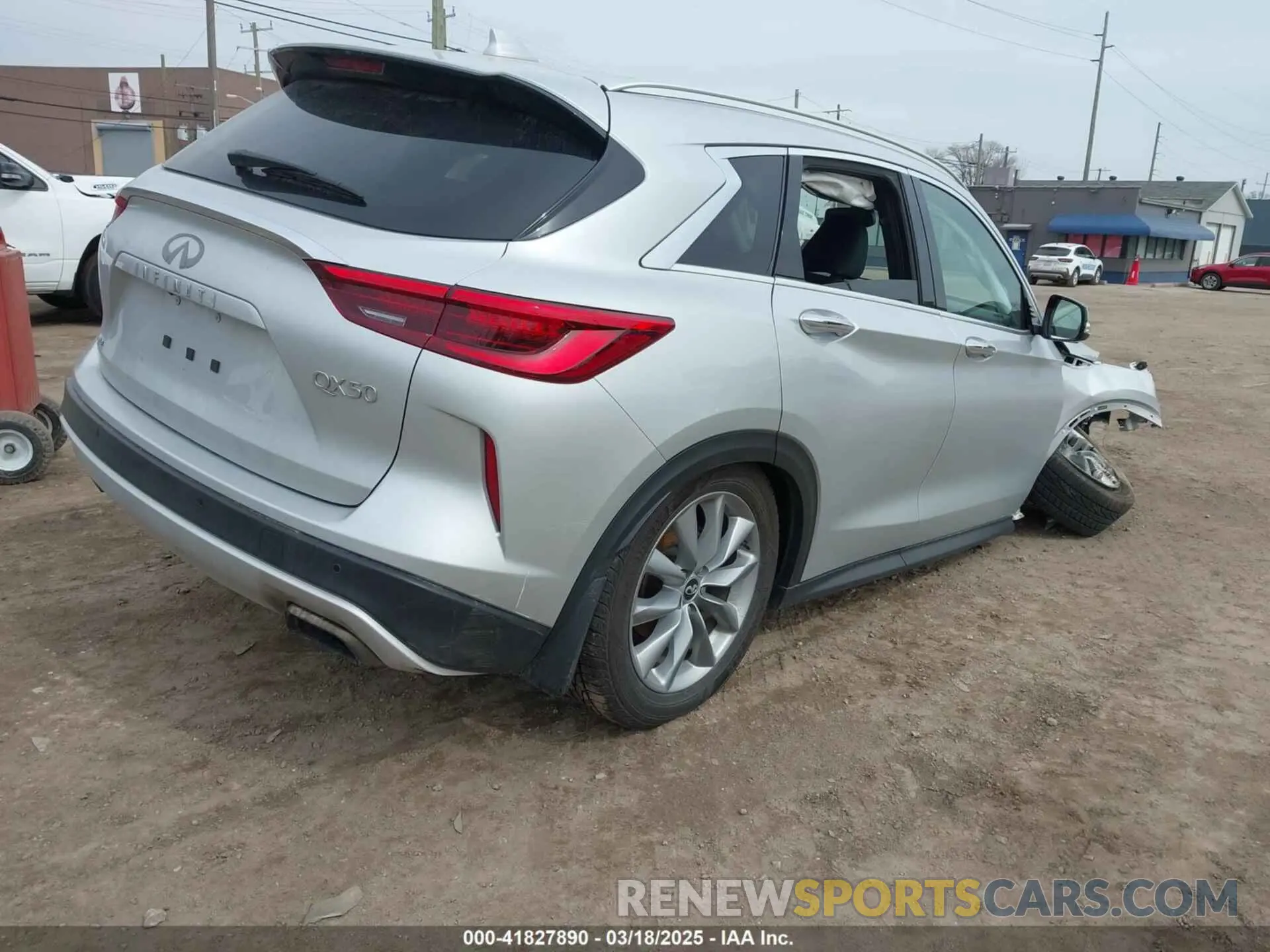 4 Photograph of a damaged car 3PCAJ5M37KF143597 INFINITI QX50 2019