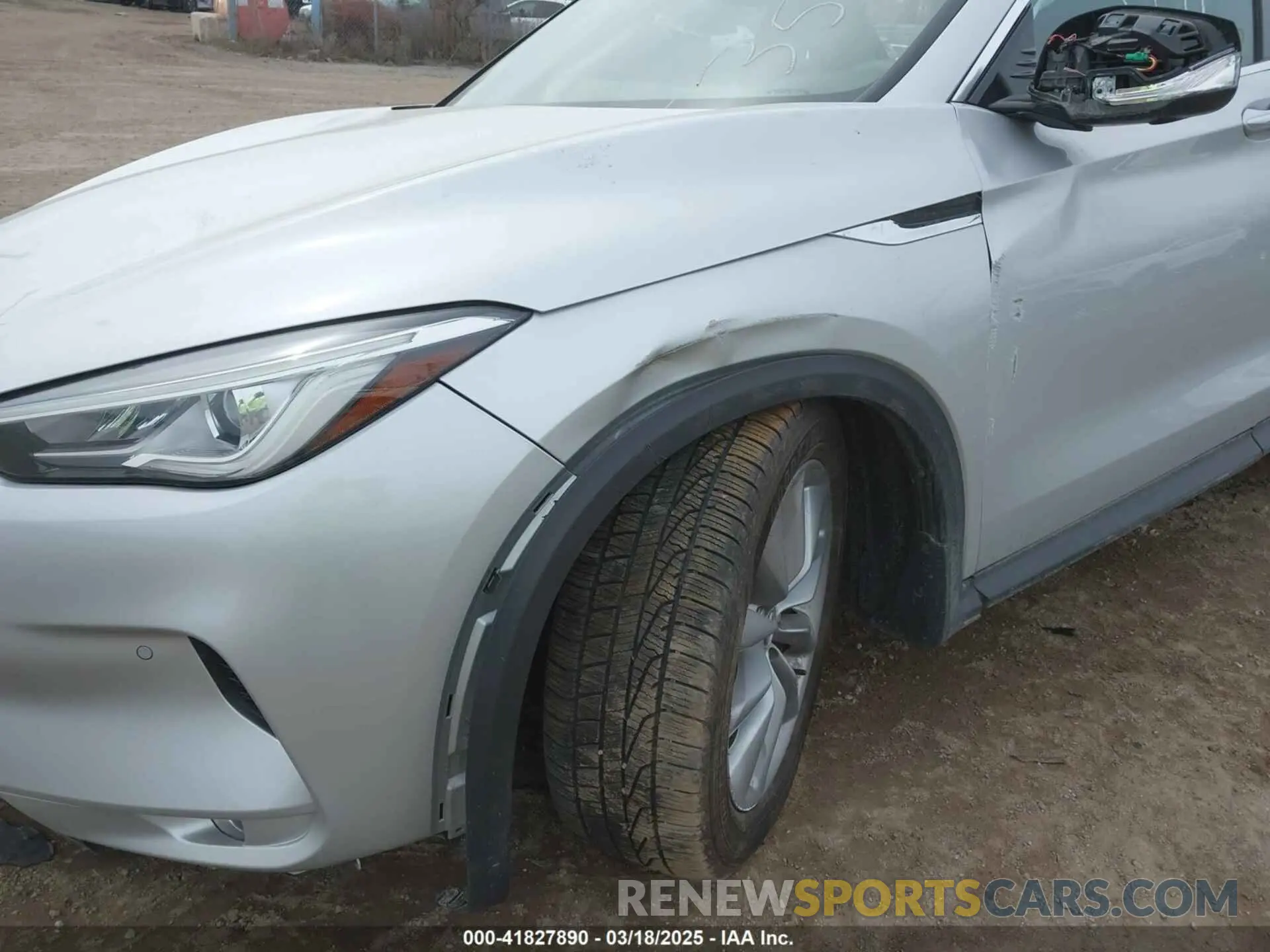 6 Photograph of a damaged car 3PCAJ5M37KF143597 INFINITI QX50 2019