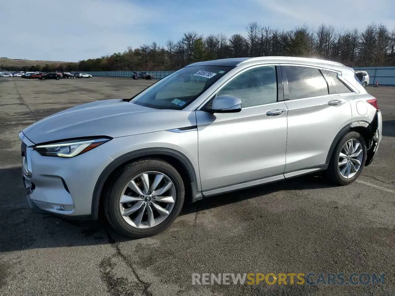 1 Photograph of a damaged car 3PCAJ5M37KF147648 INFINITI QX50 2019