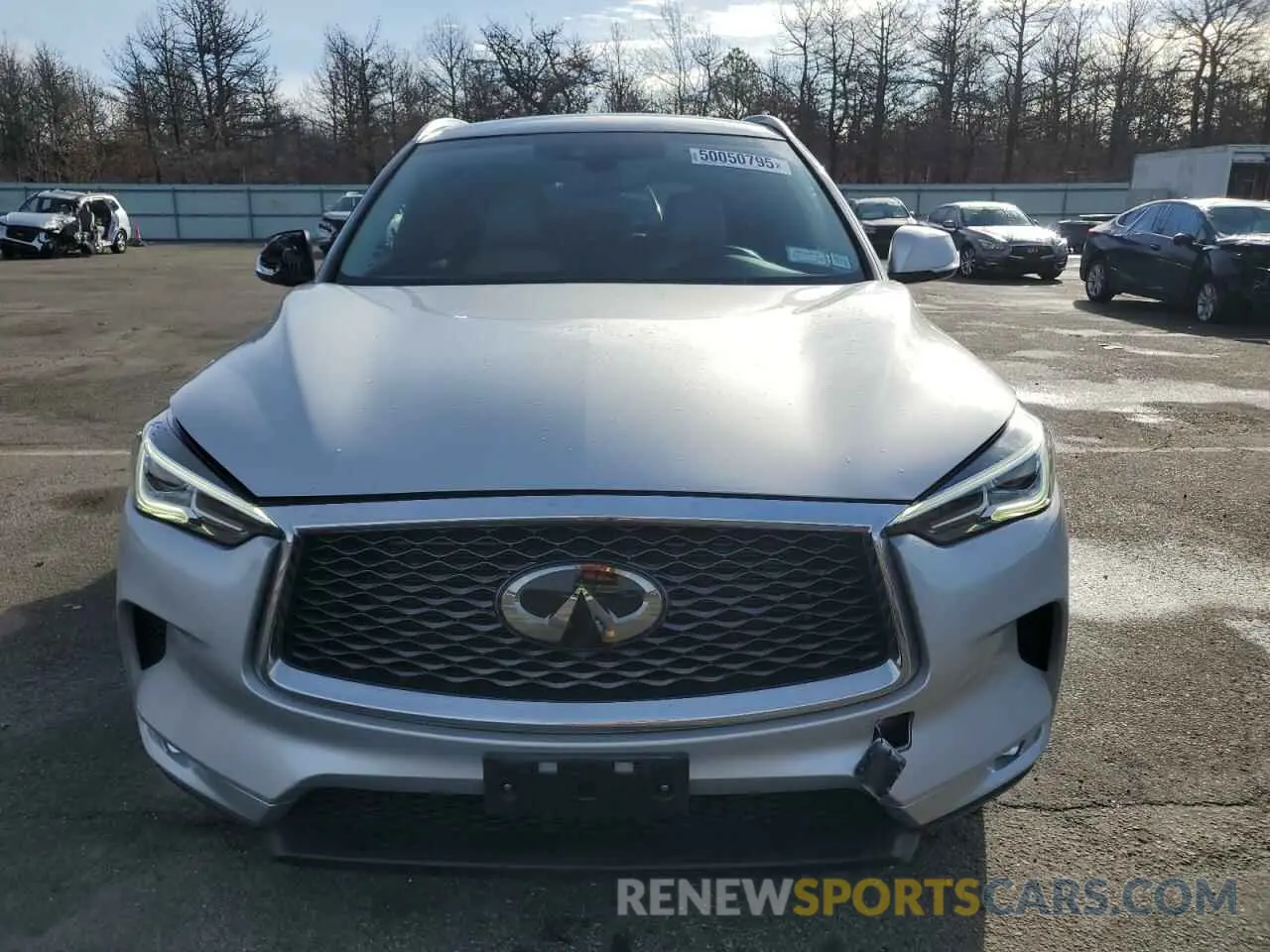 5 Photograph of a damaged car 3PCAJ5M37KF147648 INFINITI QX50 2019