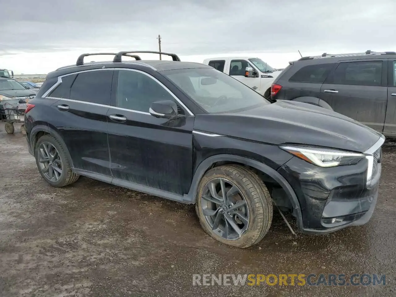 4 Photograph of a damaged car 3PCAJ5M38KF110494 INFINITI QX50 2019