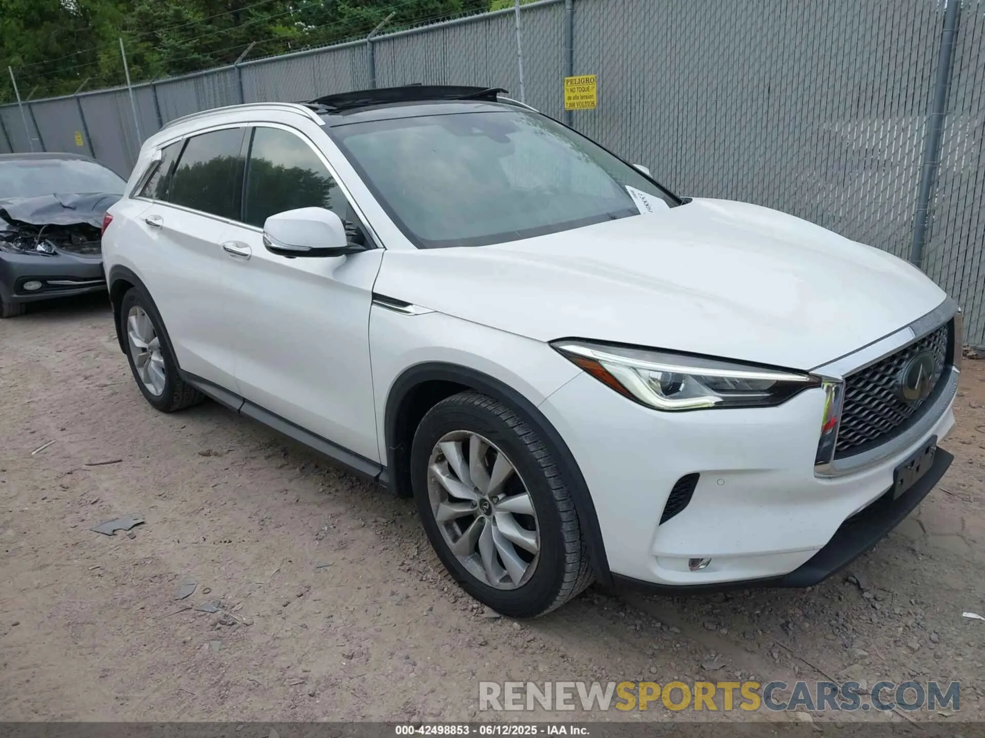 1 Photograph of a damaged car 3PCAJ5M38KF116098 INFINITI QX50 2019