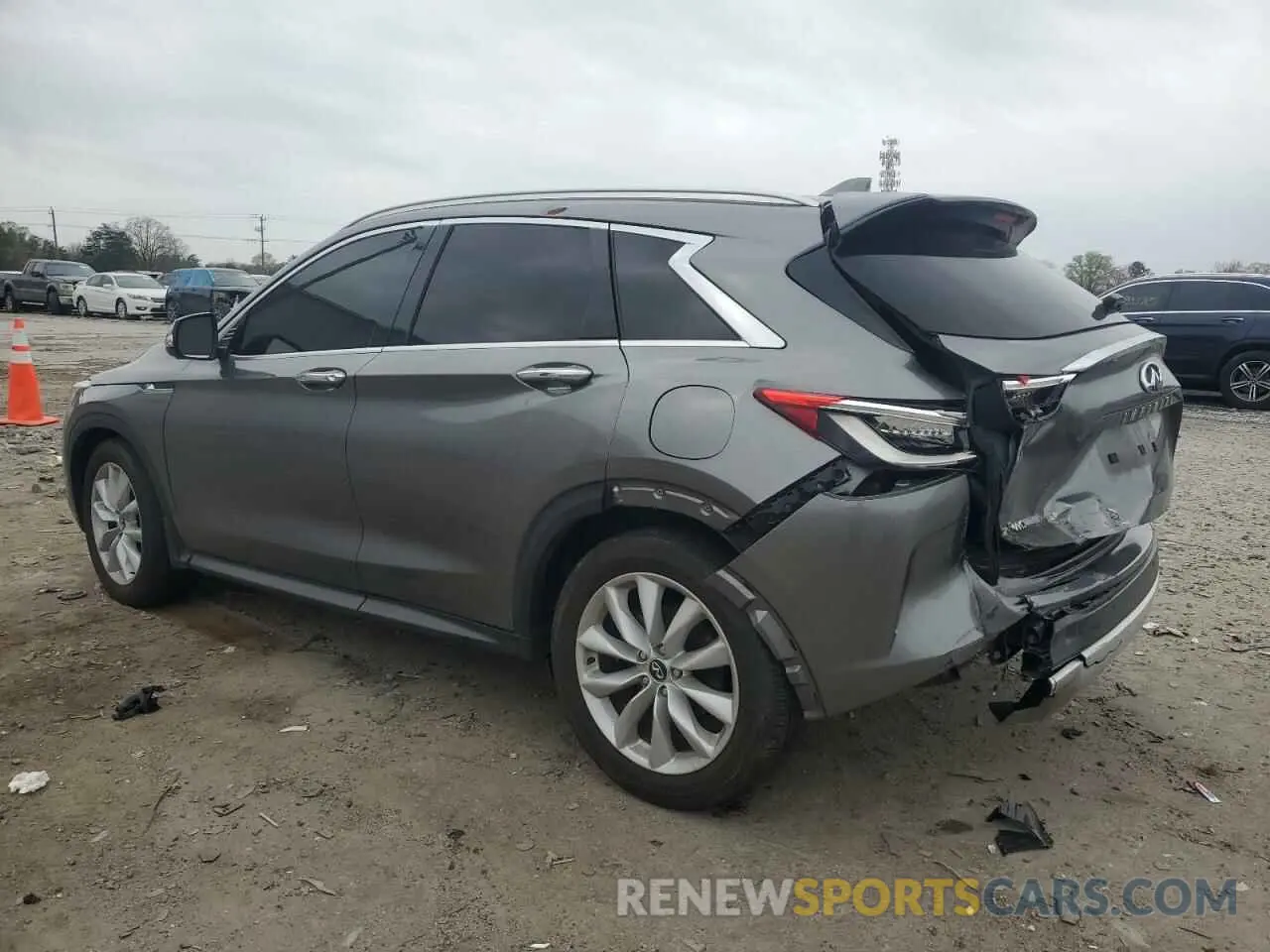 2 Photograph of a damaged car 3PCAJ5M38KF117820 INFINITI QX50 2019