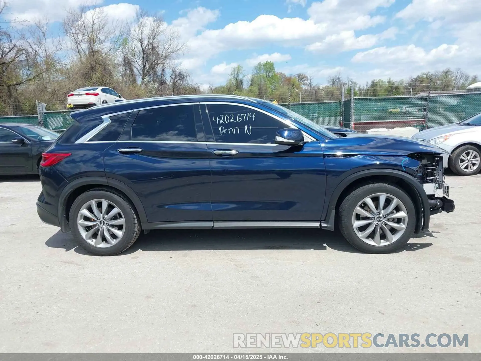 14 Photograph of a damaged car 3PCAJ5M38KF129899 INFINITI QX50 2019