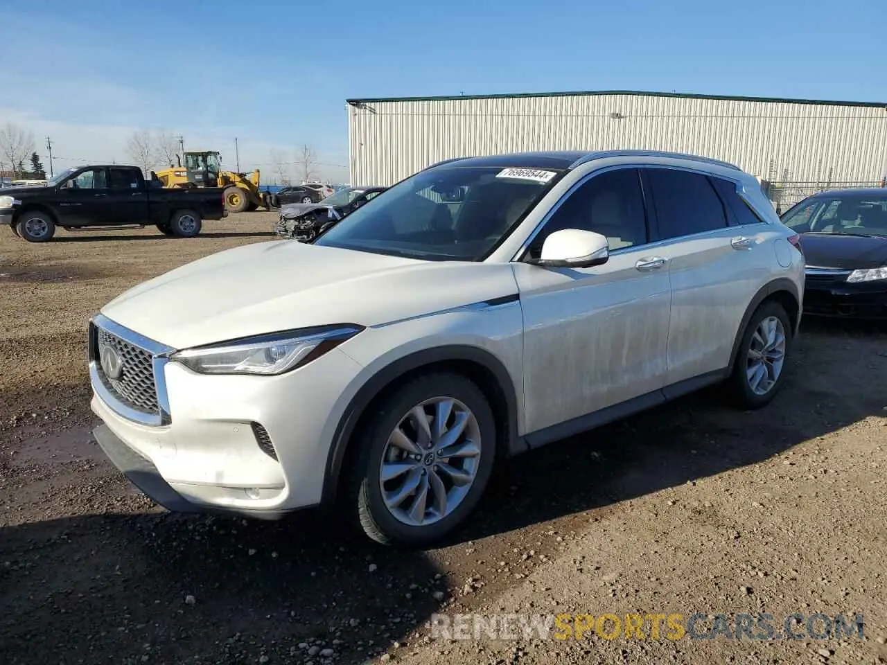 1 Photograph of a damaged car 3PCAJ5M38KF146735 INFINITI QX50 2019